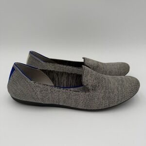 Rothy's Knit Slip On Round Toe Flats Heather Gray Womens Size 9 Slip On Shoes